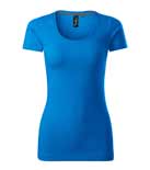 t-shirt damski action, nadruk bezpośredni – snorkel blue (70)